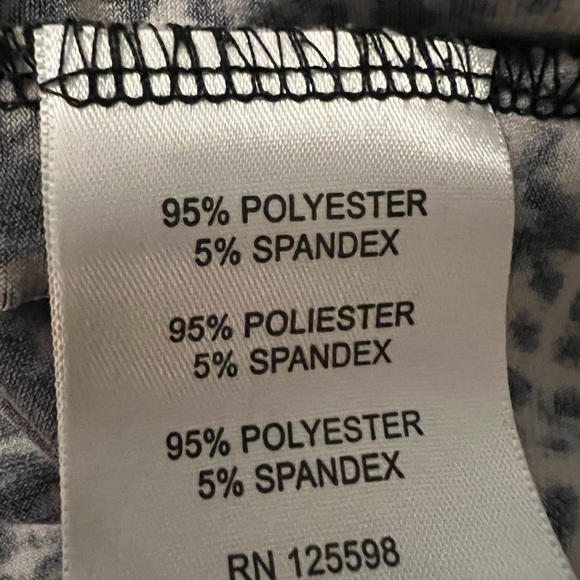 Ellen Tracy women’s Large cowl neck sleeveless black and tan blouse - Picture 4 of 4